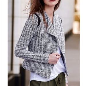 Banana Republic Blazer - White & black tweedy knit